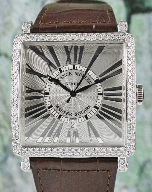(image for) LIKE NEW FM JUMBO SIZE MASTER SQUARE 18K WHITE GOLD WATCH / 6000 K SC DT D